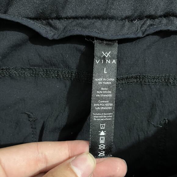 Vina Pants Womens Large Stretch Drawstring Jogger Hiking Travel Lightweight - Picture 6 of 10